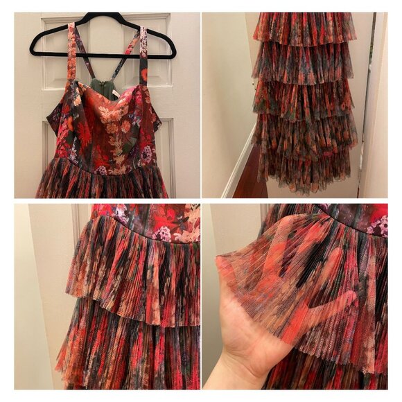 NWOT Hutch Avani Tiered Floral Gown - US 14 - Picture 5 of 9